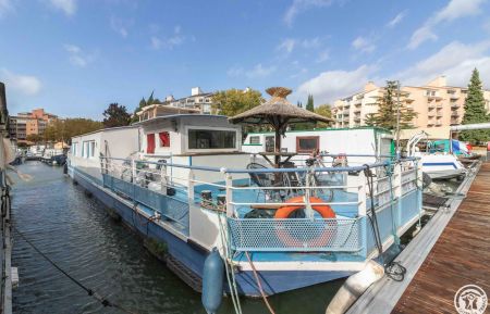 Bateau à quai31G101791 Ramonville-Saint-Agne - Haute-Garonne - photo