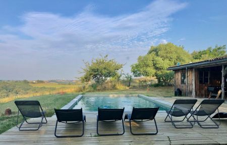 G&icirc;te n&deg;31G101157 Gaillac-Toulza - Haute-Garonne - Chaumarty Ecog&icirc;te - Piscine 5*9m - zone de bain enfants